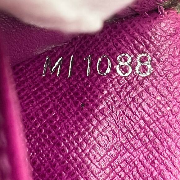 Louis Vuitton Eugenie Epi Leather Trifold Long Wallet Grenade Silver Hardware - Picture 10 of 16